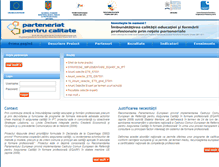 Tablet Screenshot of parteneriatpentrucalitate.tvet.ro